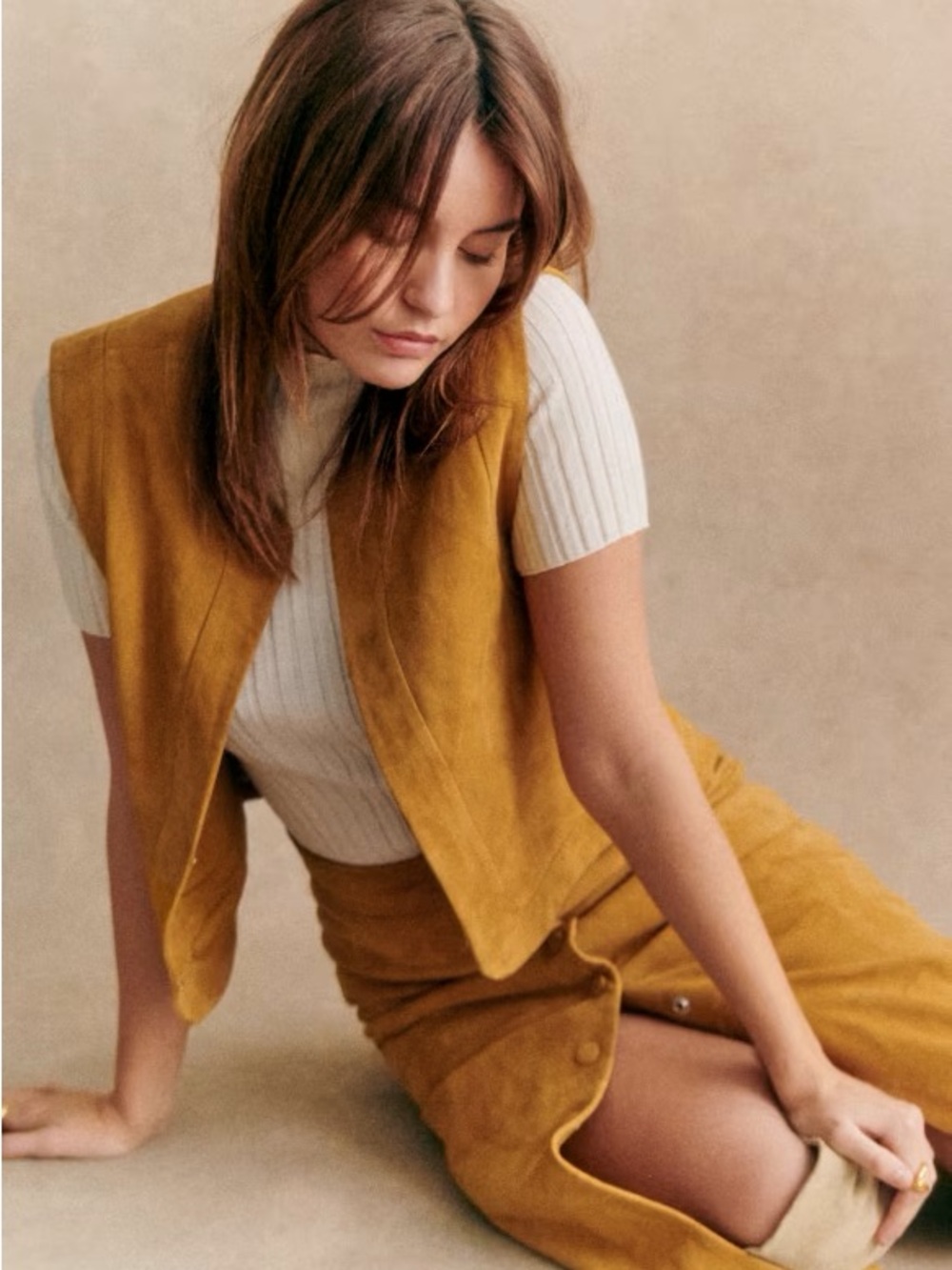 Sezane Tony Jacket in Saffron